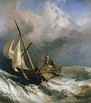  William Clarkson Stanfield, On the Dogger Bank (1793-1867)